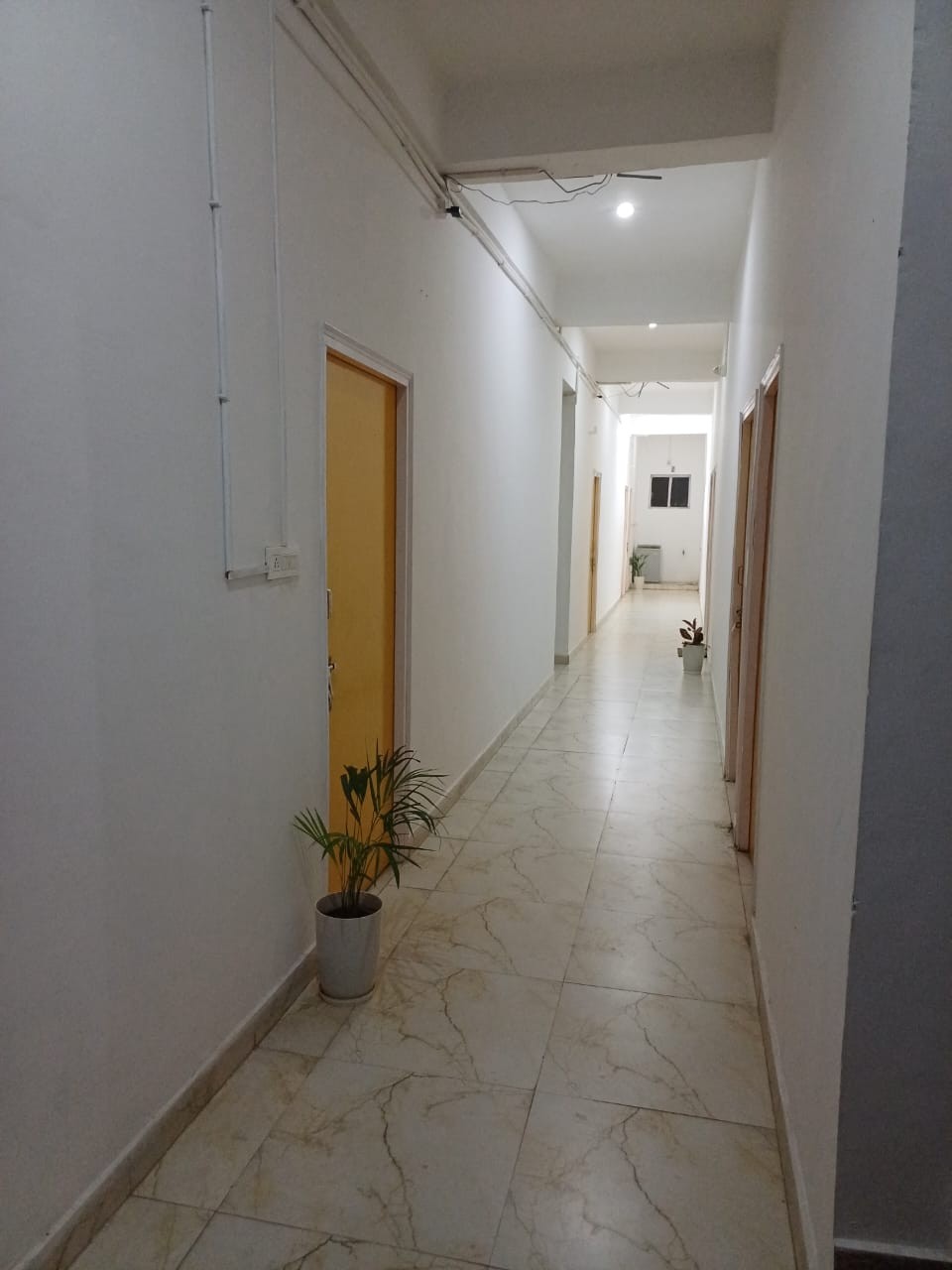 Clean hostel corridor at Stag House Hostels