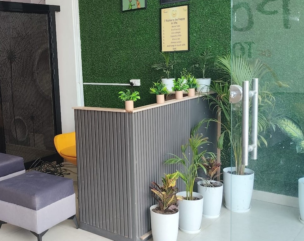 Reception and entrance lobby at Stag House Hostels
